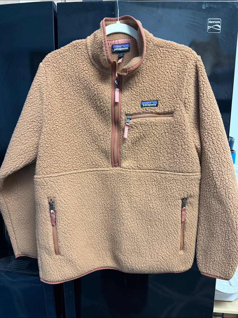 Patagonia Women’s Camel Sherpa Fleece Pullover